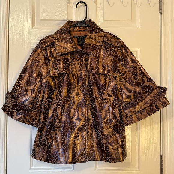 Mark Zunino Leopard Print Button Down Shirt Size M - Picture 1 of 9